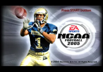 NCAA Football 2005 screen shot title